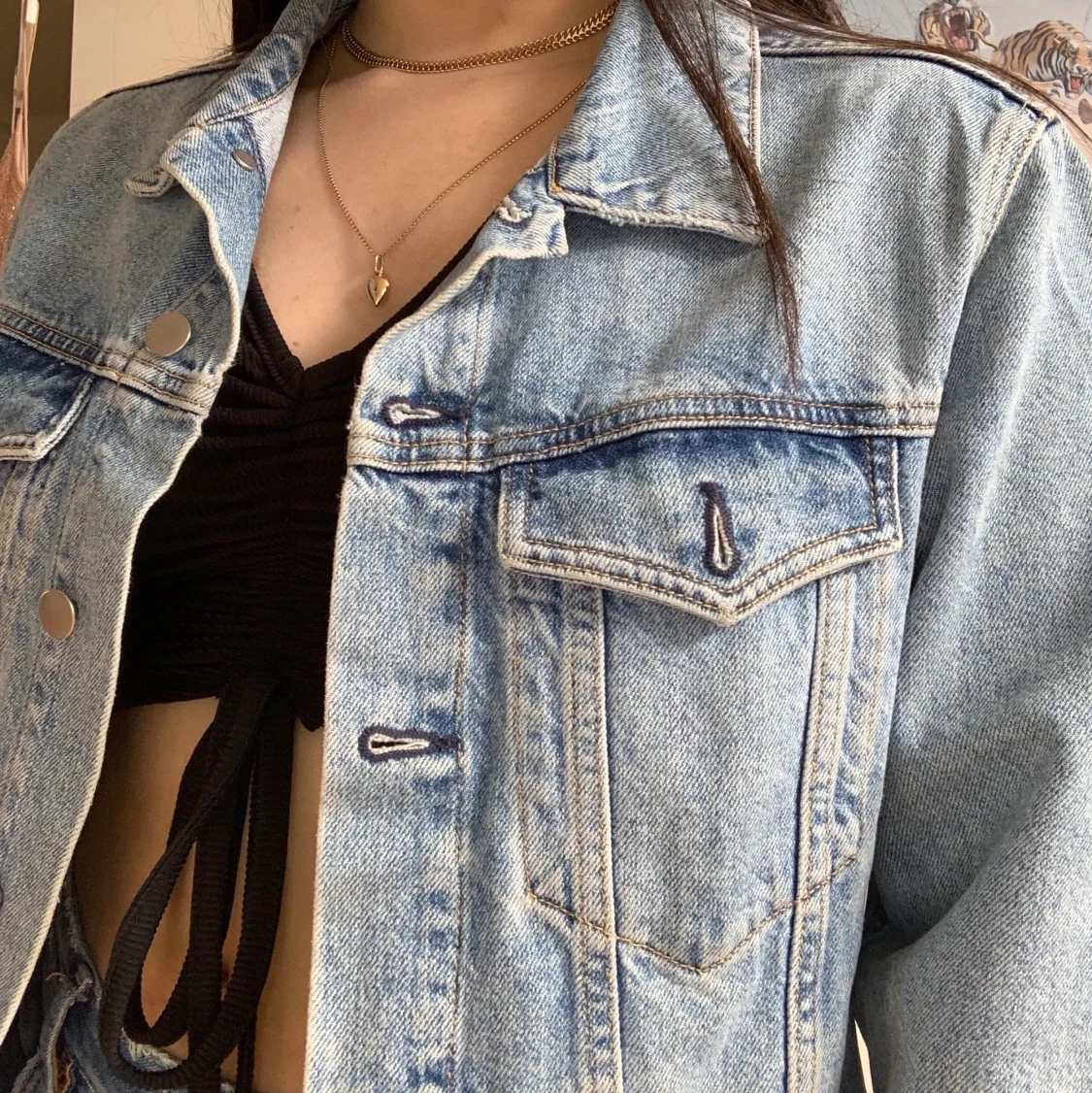 Jeansjacka storlek M - 90