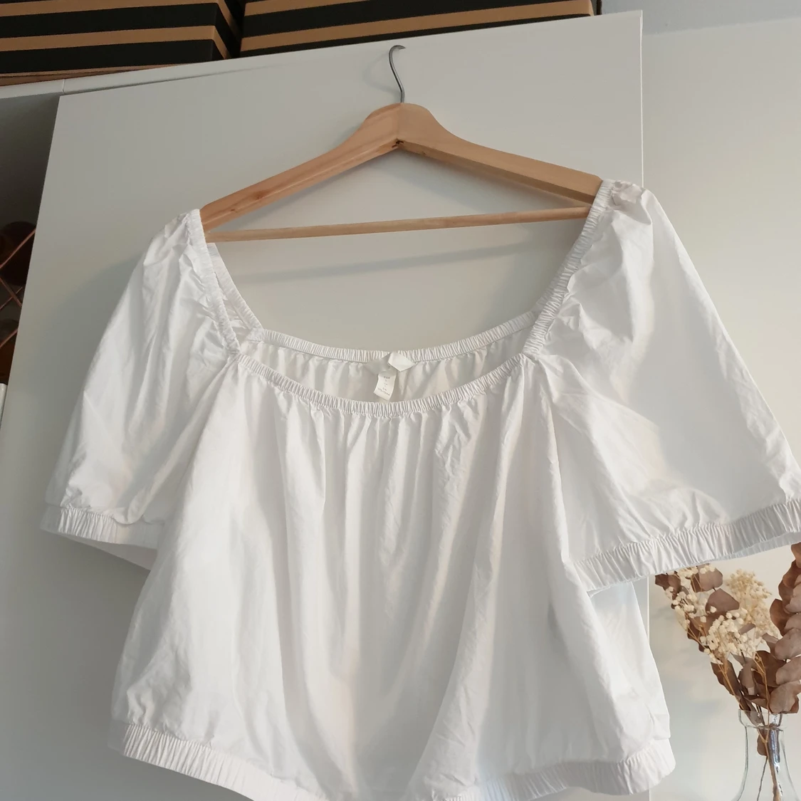 Vit blus storlek L - 90