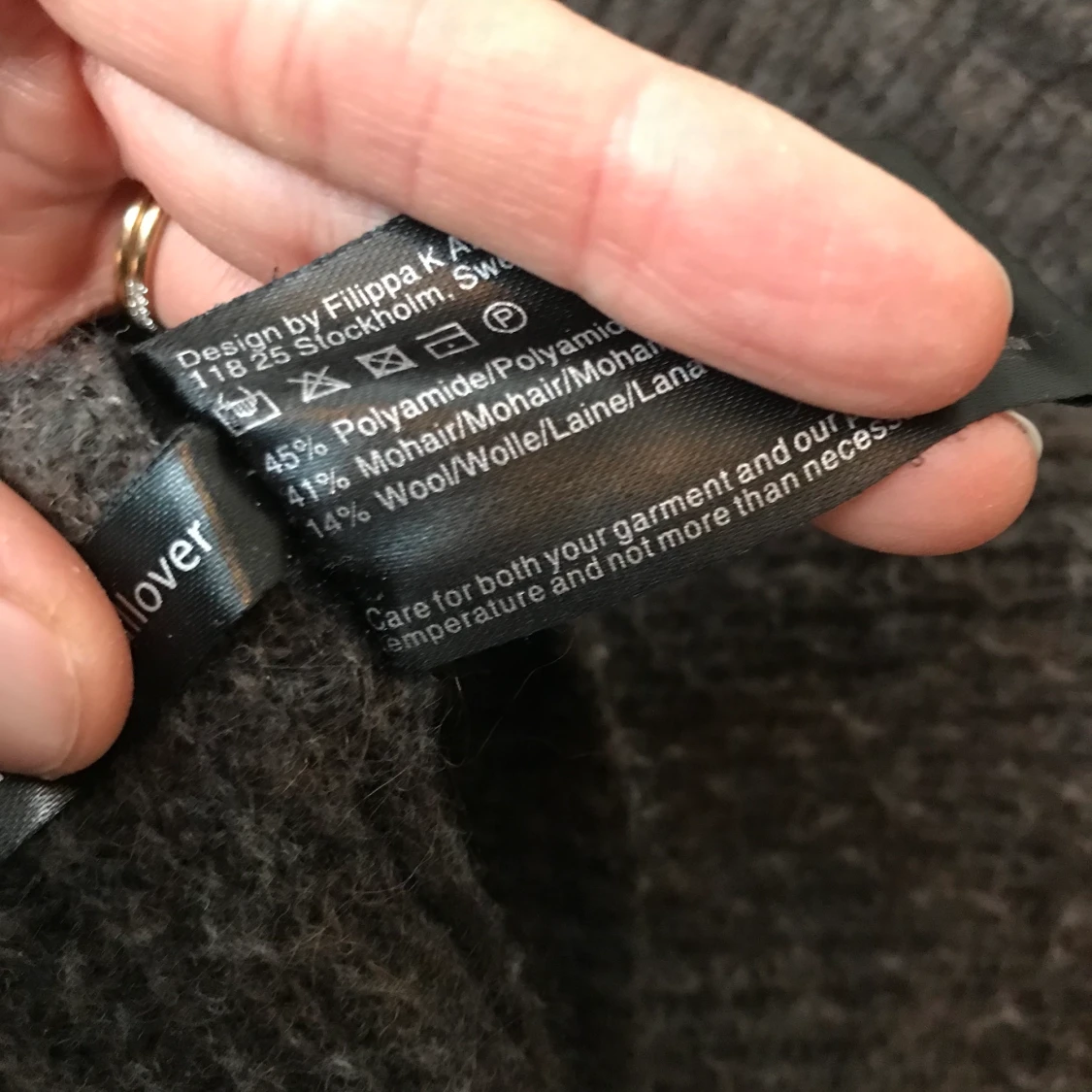 Filippa K stickad tröja i ull och mohair - 91