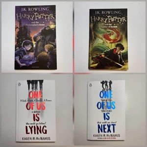 Böcker - Engelska böcker i extremt bra skick, olästa och helt nya. De två första Harry Potter böckerna 150kr tillsammans. One of us is lying och one of us is next 150kr tillsammans.