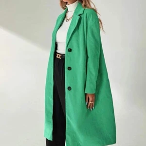 Fed ubrugt lang grøn jakke s - Ubrugt 