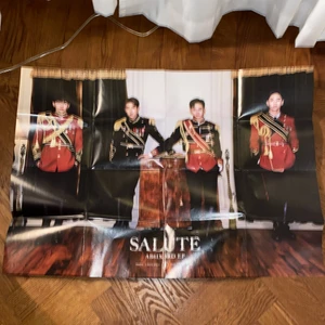 AB6IX Poster - AB6IX poster från deras salute album. kan mötas upp i stockholm och frakta (köparen står för frakten) TAR BARA SWISH!! vi har flera olika pälsdjur i hemmet men  vi tvättar alltid sakerna innan de skickas <3