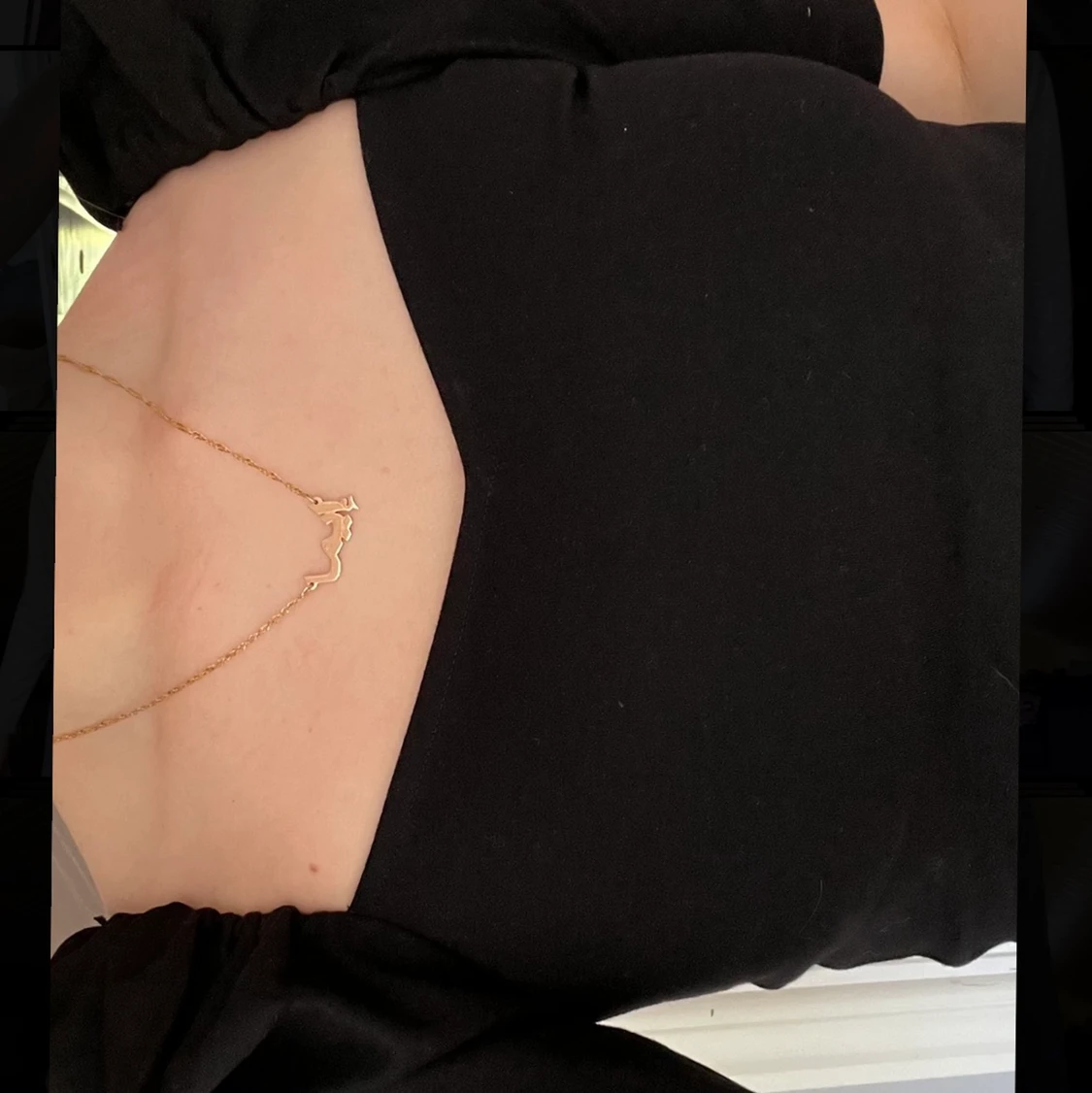 Svart top xs oanvänd