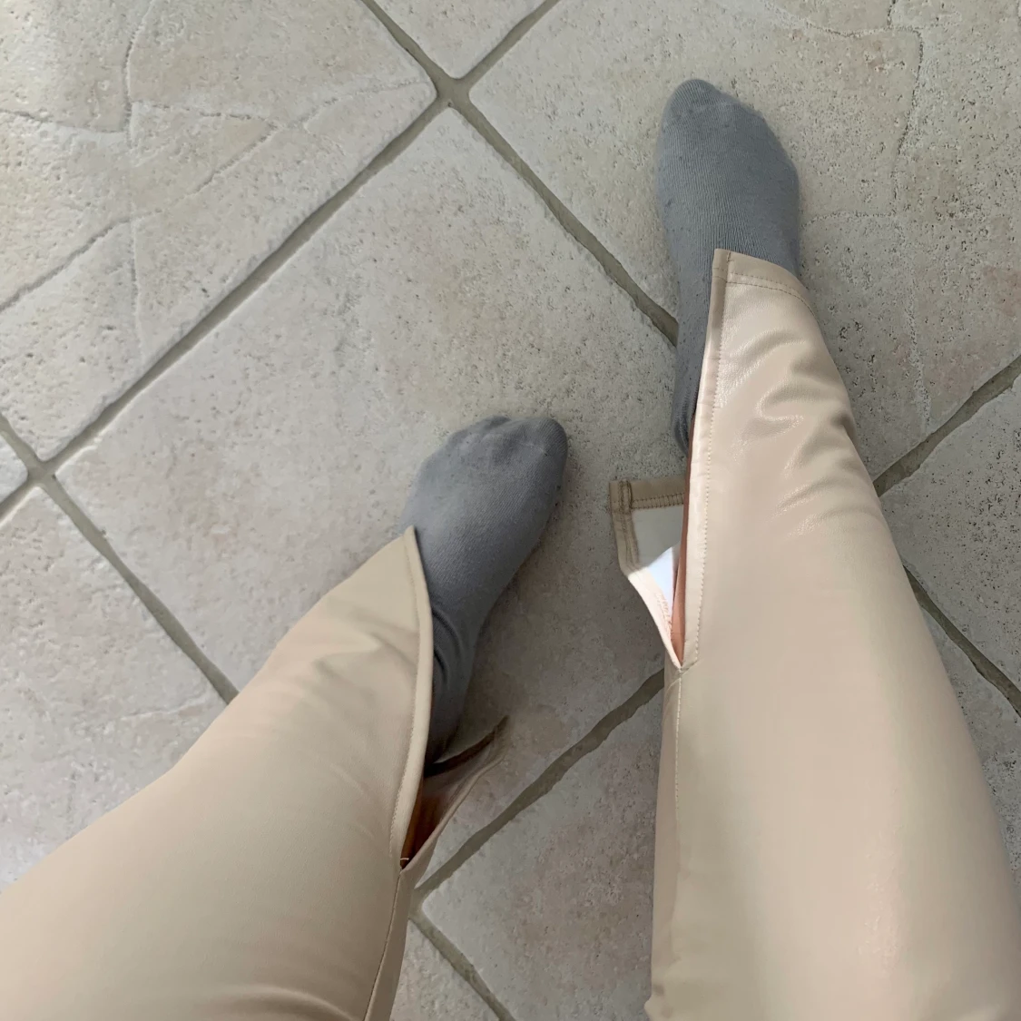 Byxor i fake-läder - 91