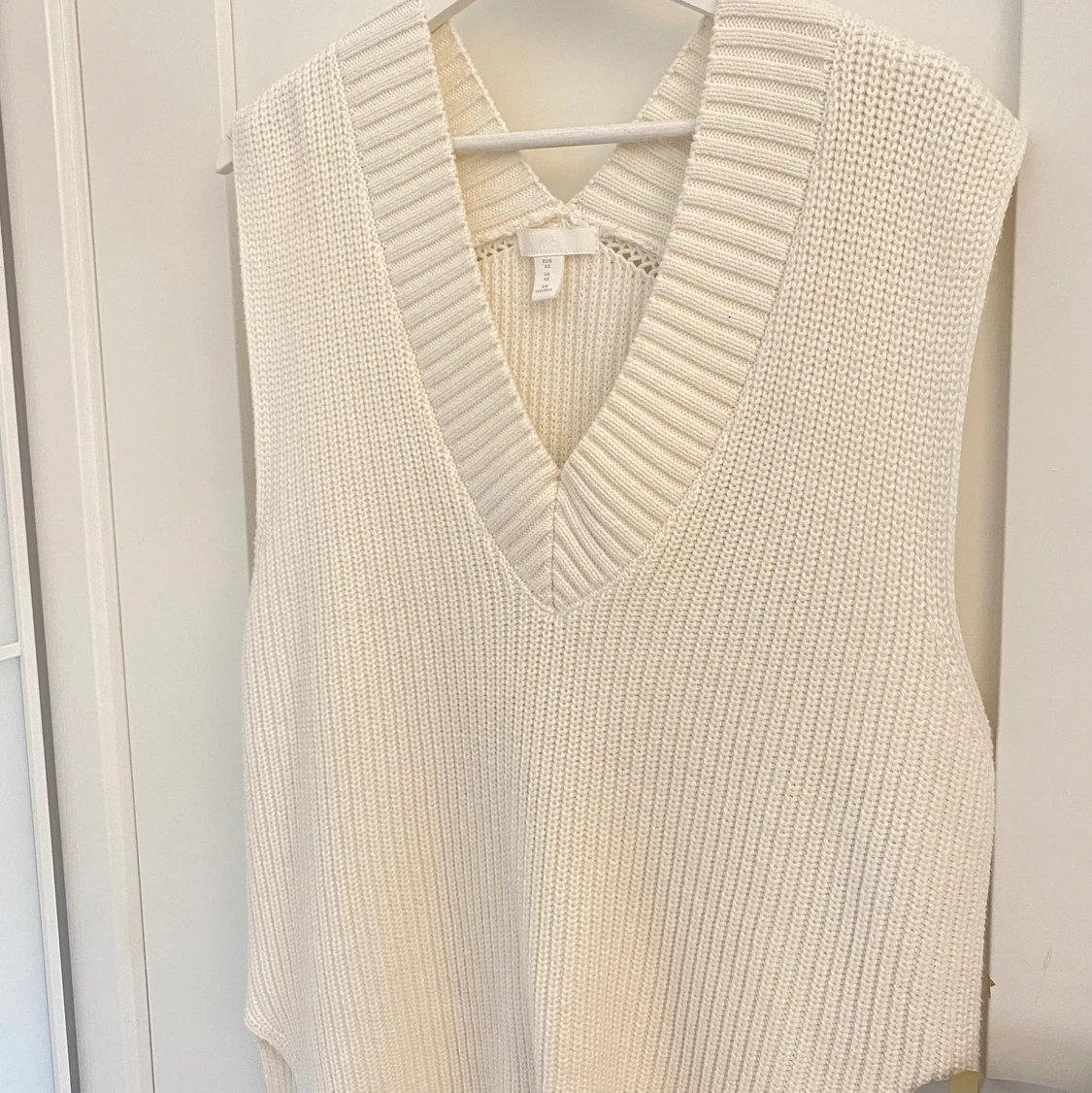 Oversized stickad väst från H&m