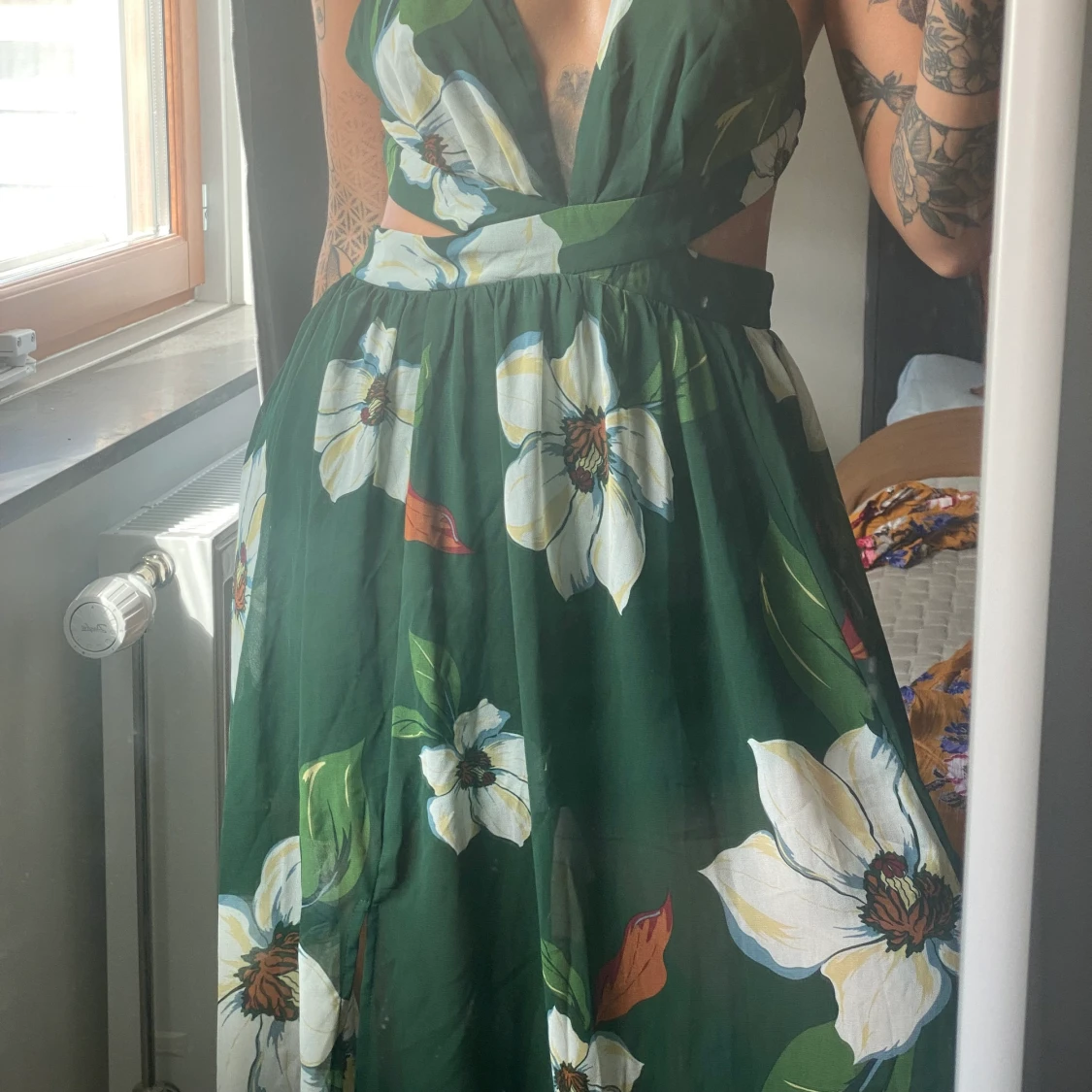 Långklänning med slits  - 91