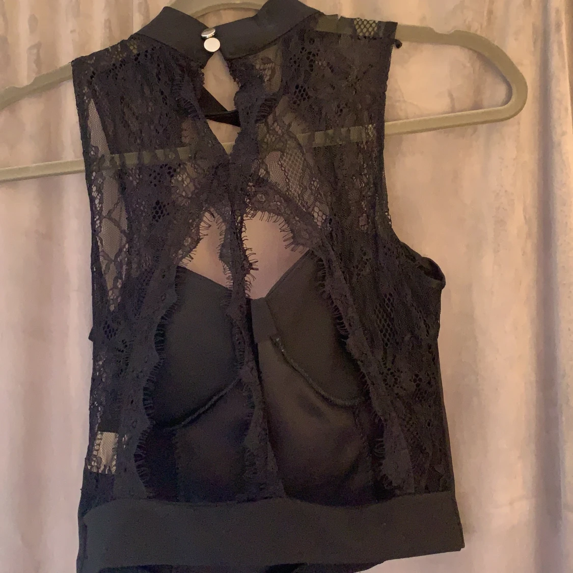 Vågas svart spets topp - 91