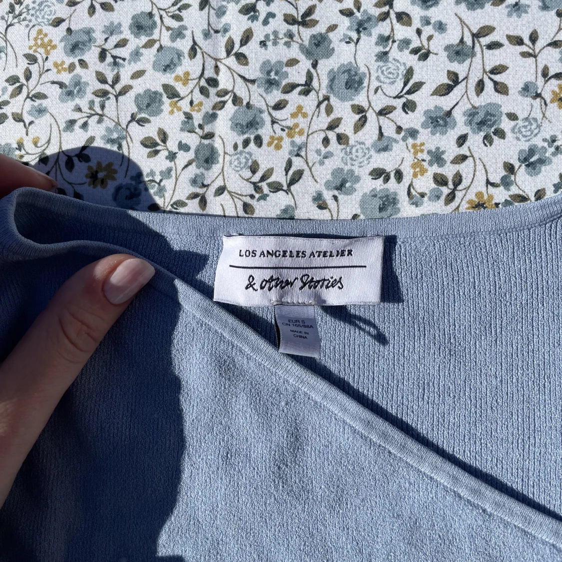 Blå långärmad tröja💙 - 90