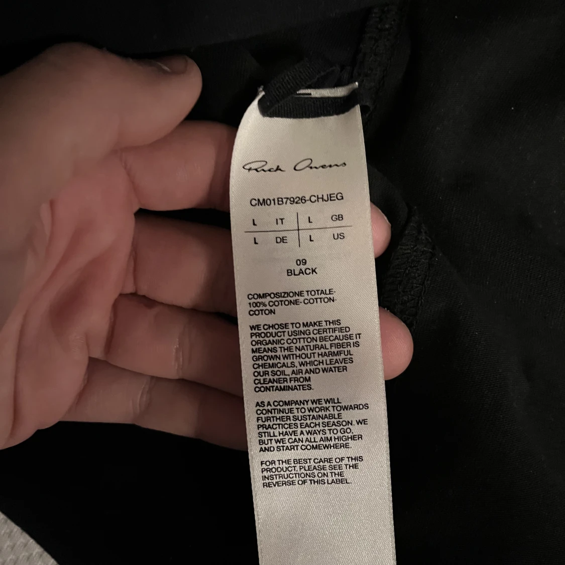 Rick owens long sleeve t shirt(rep) - 90