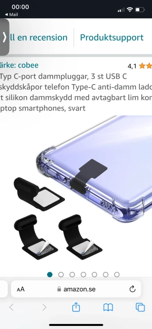 Dammskydd för iphone - Så smidigt dammskydd för iphone, för att damm inte ska komma in i laddningsuttaget, köpt på amazon🫐