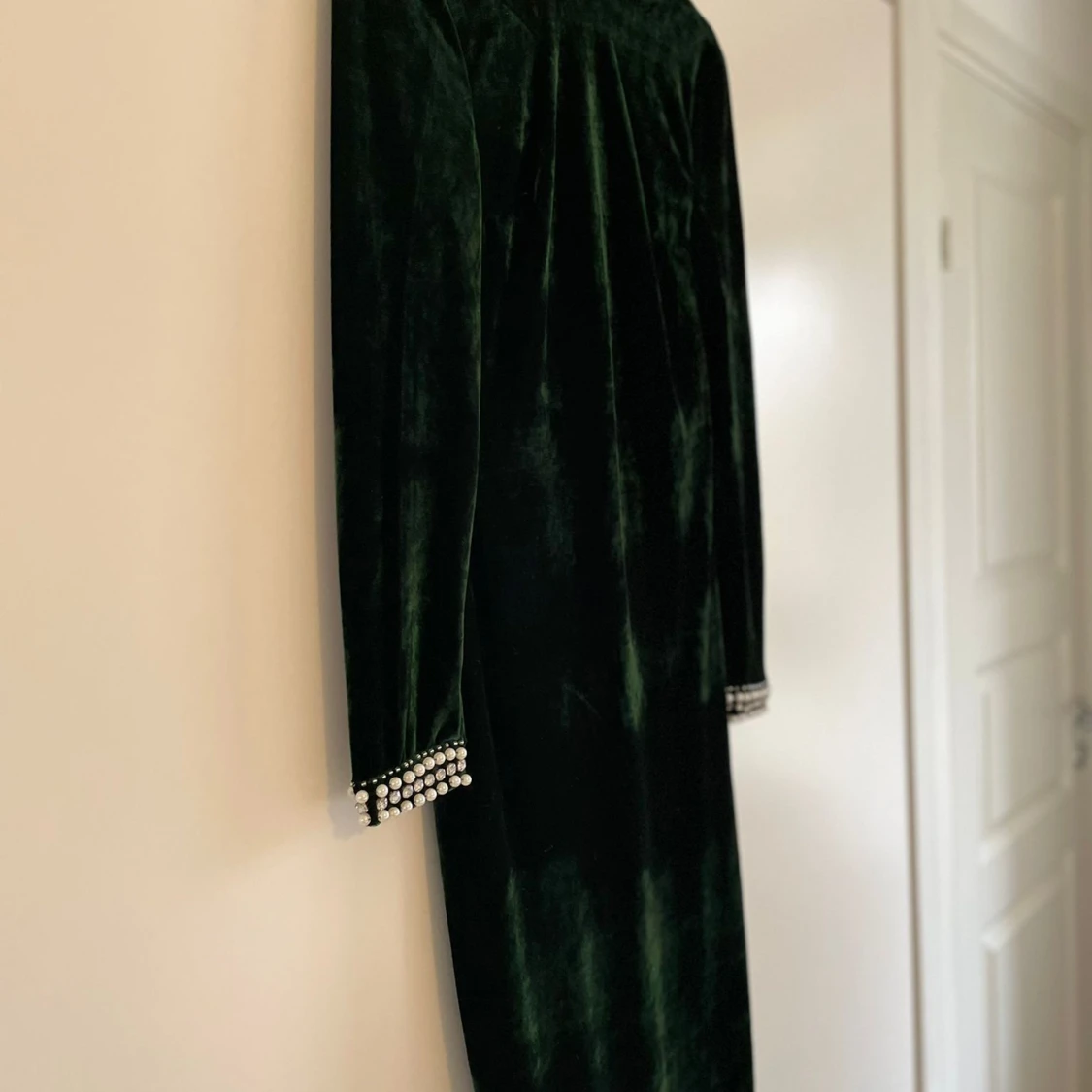 Grön sammetsklänning  - 91