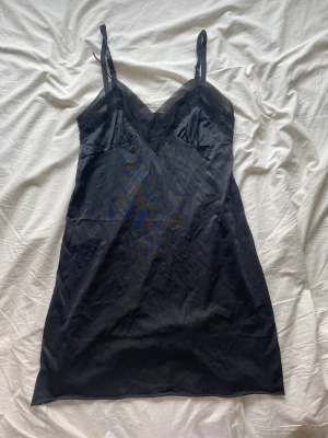 Black lingire dress - Satin black lingerie dress 