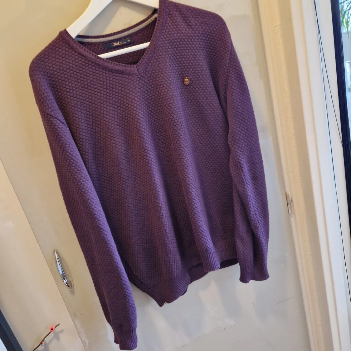 Plommon färgad tröja  - 91