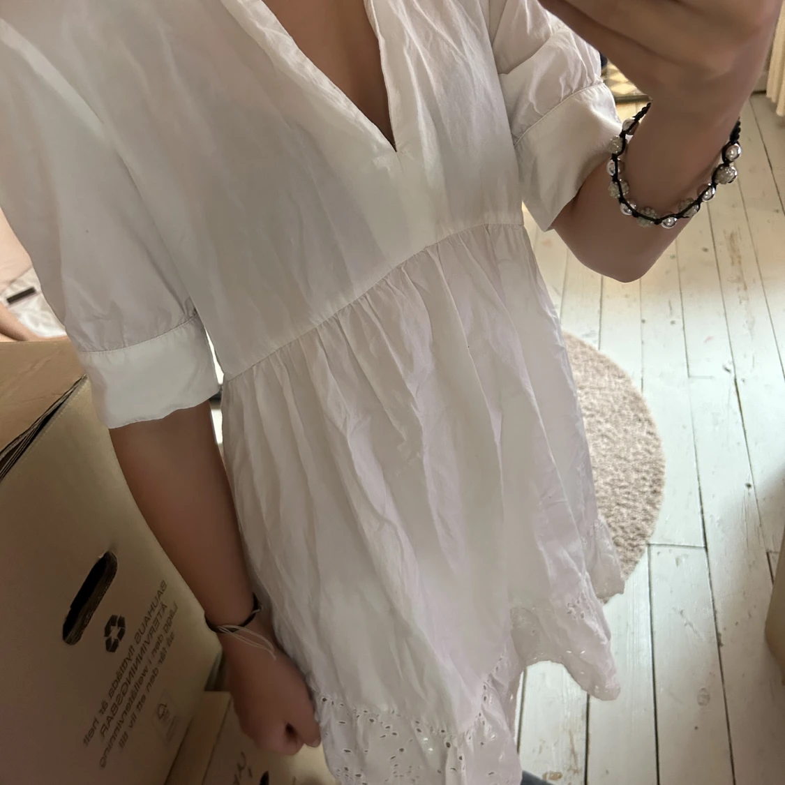 Vit klänning  - 90