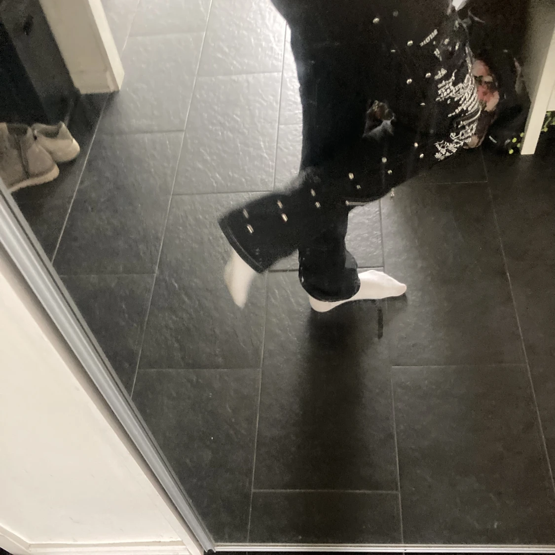 Låg midjade punk jeans - 91