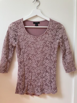 Rosa tröja - Fin tröja med mönster