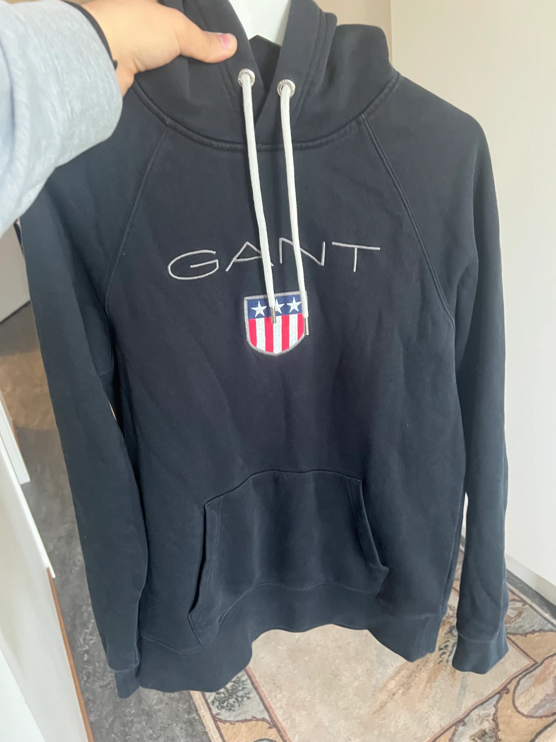 Gant herrtröja med luva