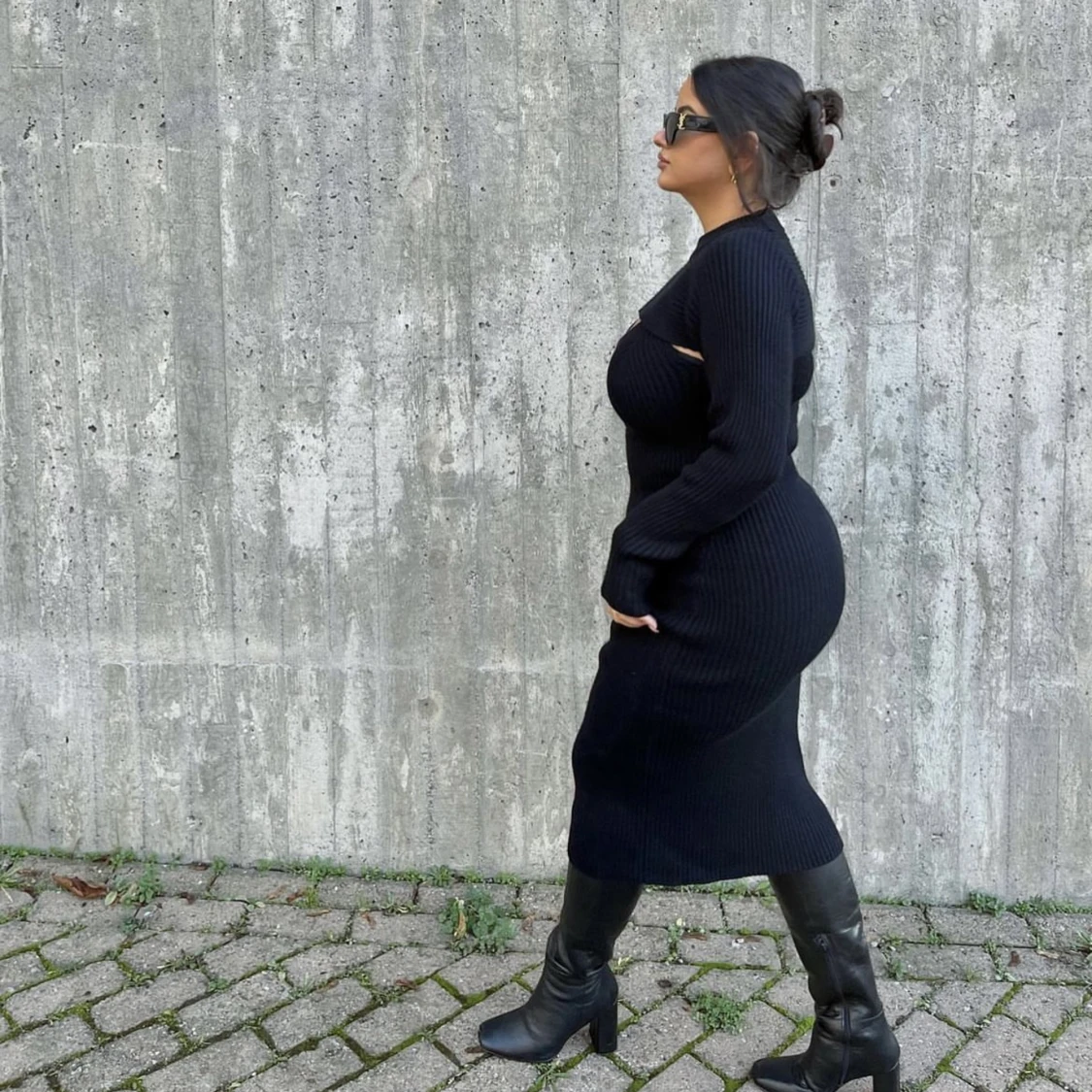 Stickad klänning  - 90