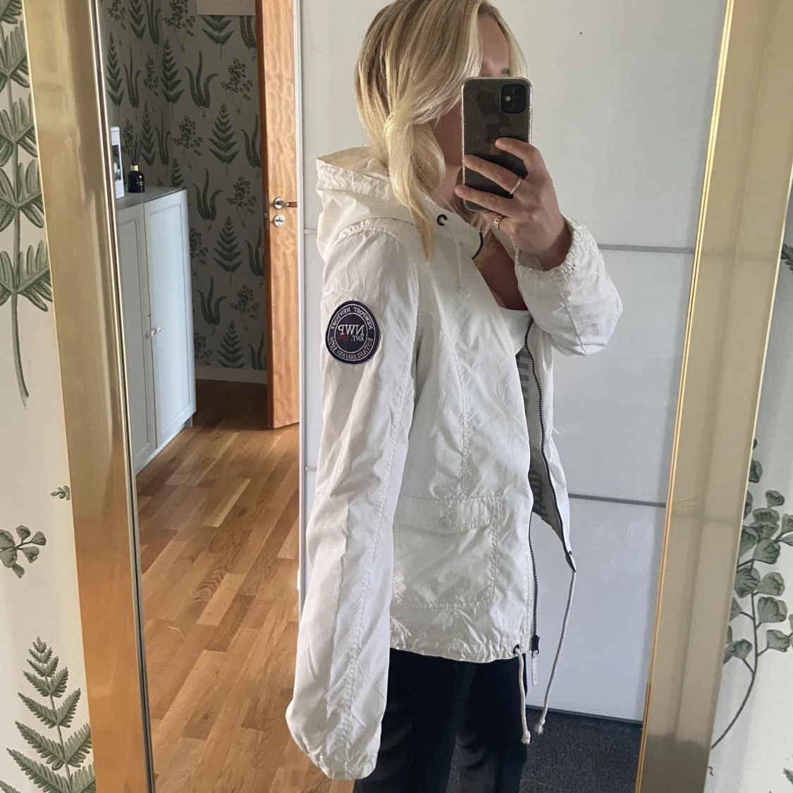 Vit tunn jacka - 90
