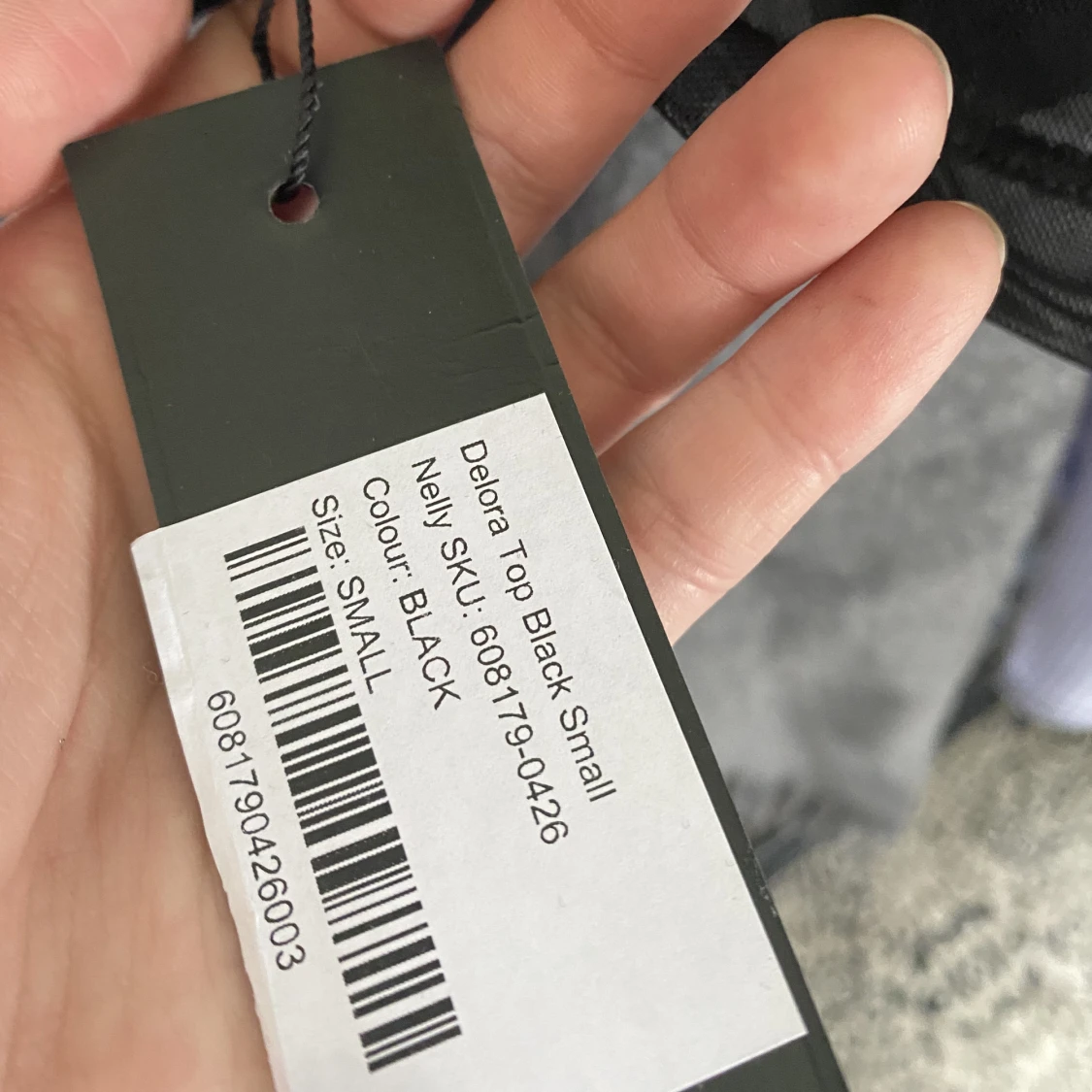 Svart mesh topp - 91