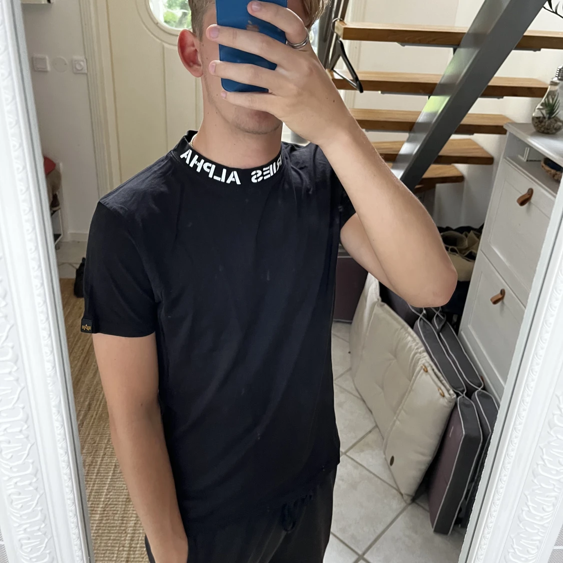 Svart alpha industries t-shirt - 90