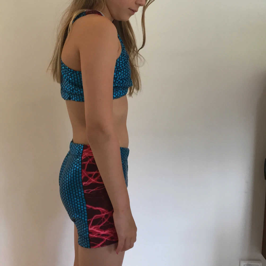 Blått cheerleading sett - 90