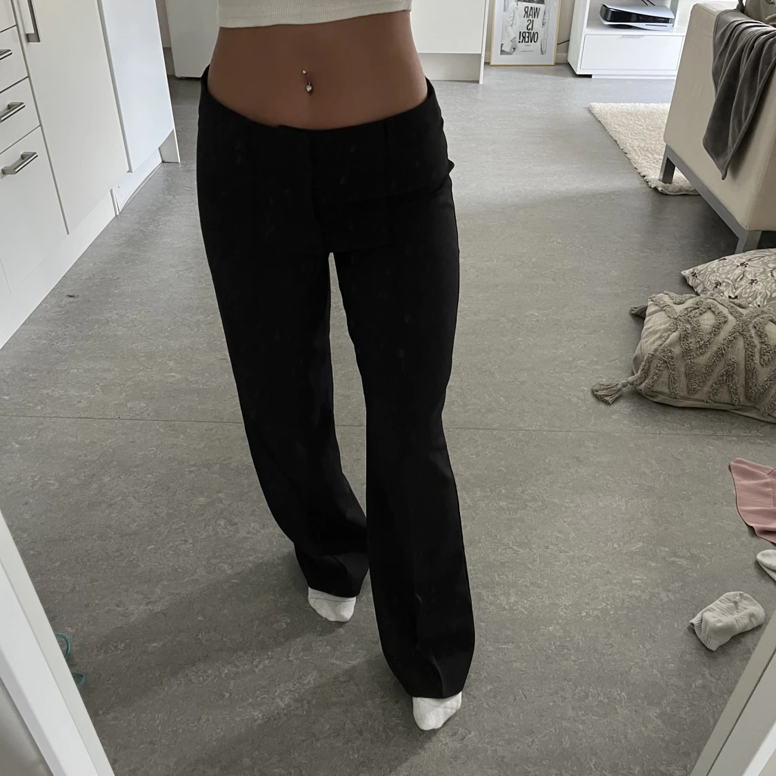 Lågmidjade kostymbyxor - 91