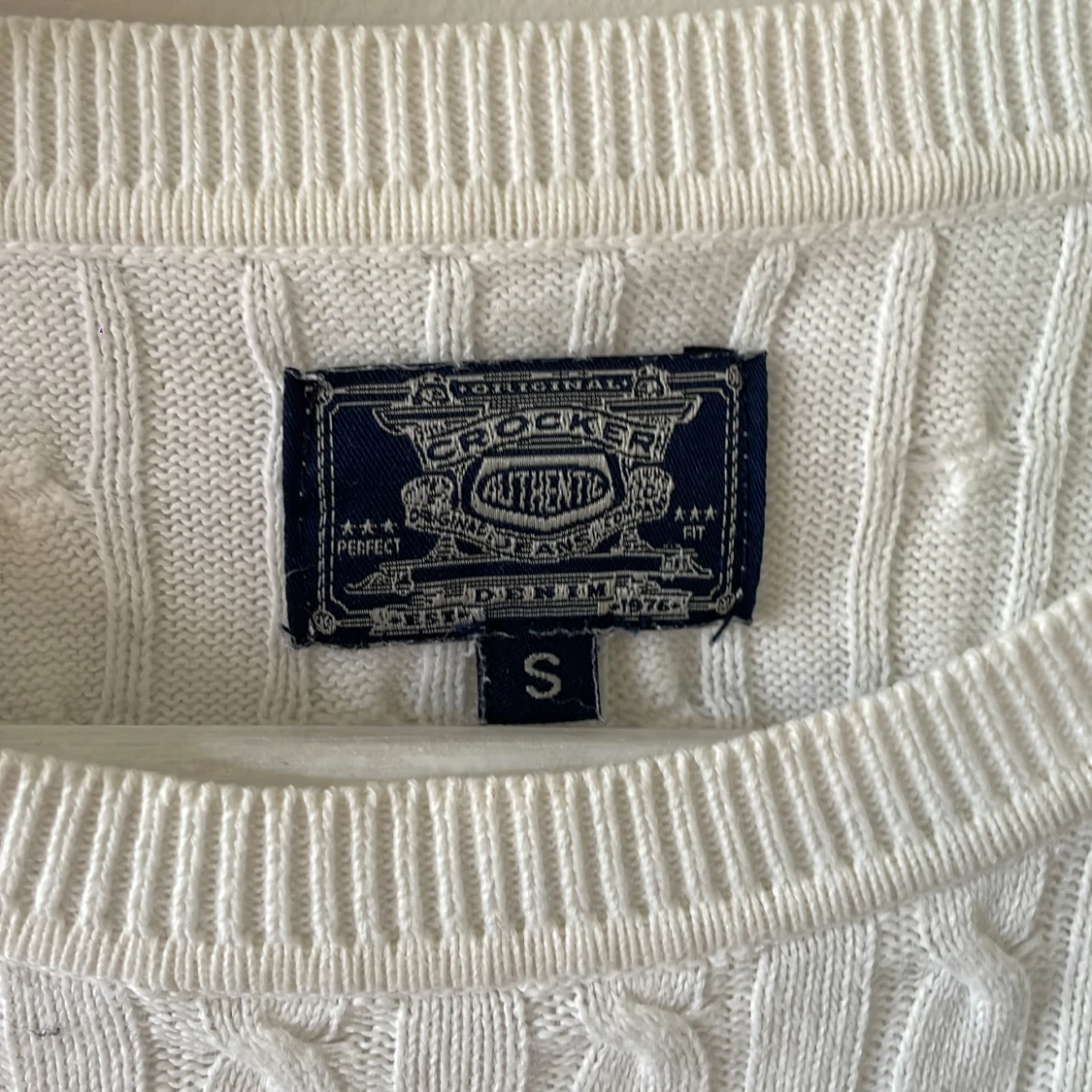 Kabelstickad tröja  - 90