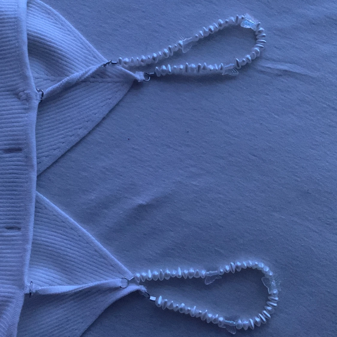 Vit topp m pärlor💕 - 91