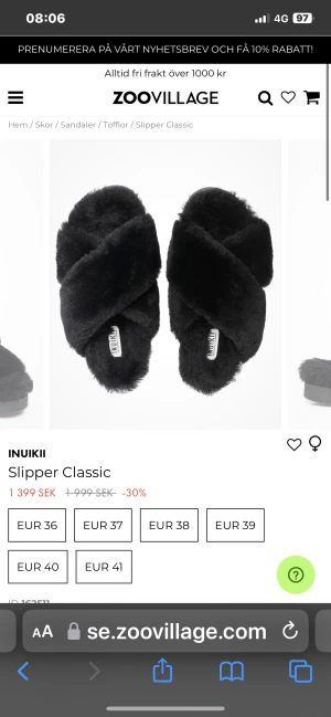 Inuikii innetofflor  - Säljer mina inuikii inne tofflor då dom aldrig kommit till användning så dom är typ helt nya! Skriv för fler bilder