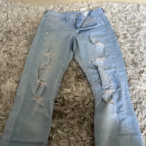 Slitna jeans  - Slitna High waist från hm 