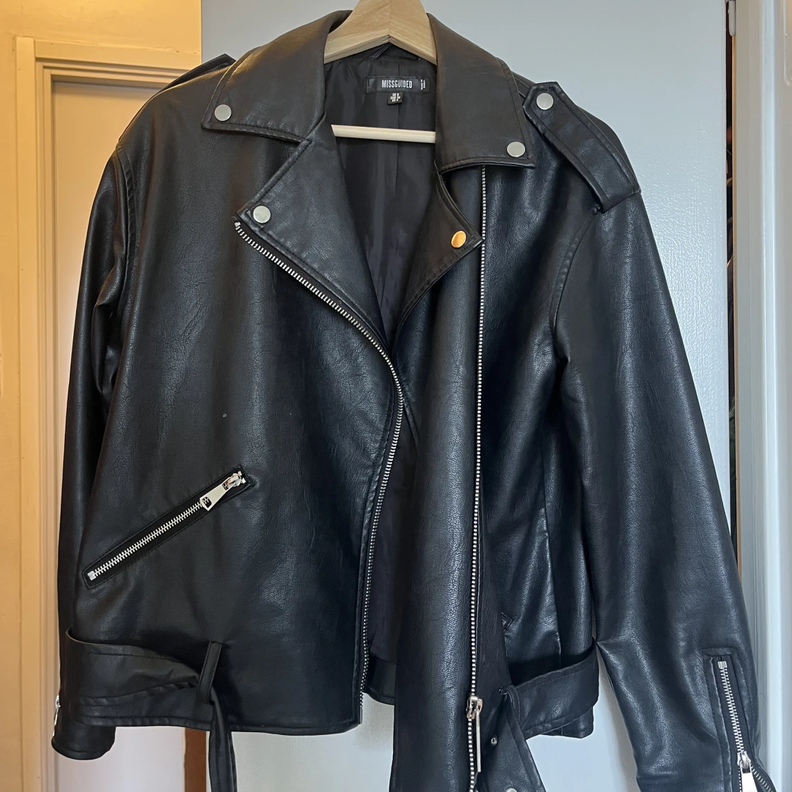 Läderjacka/bikerjacka