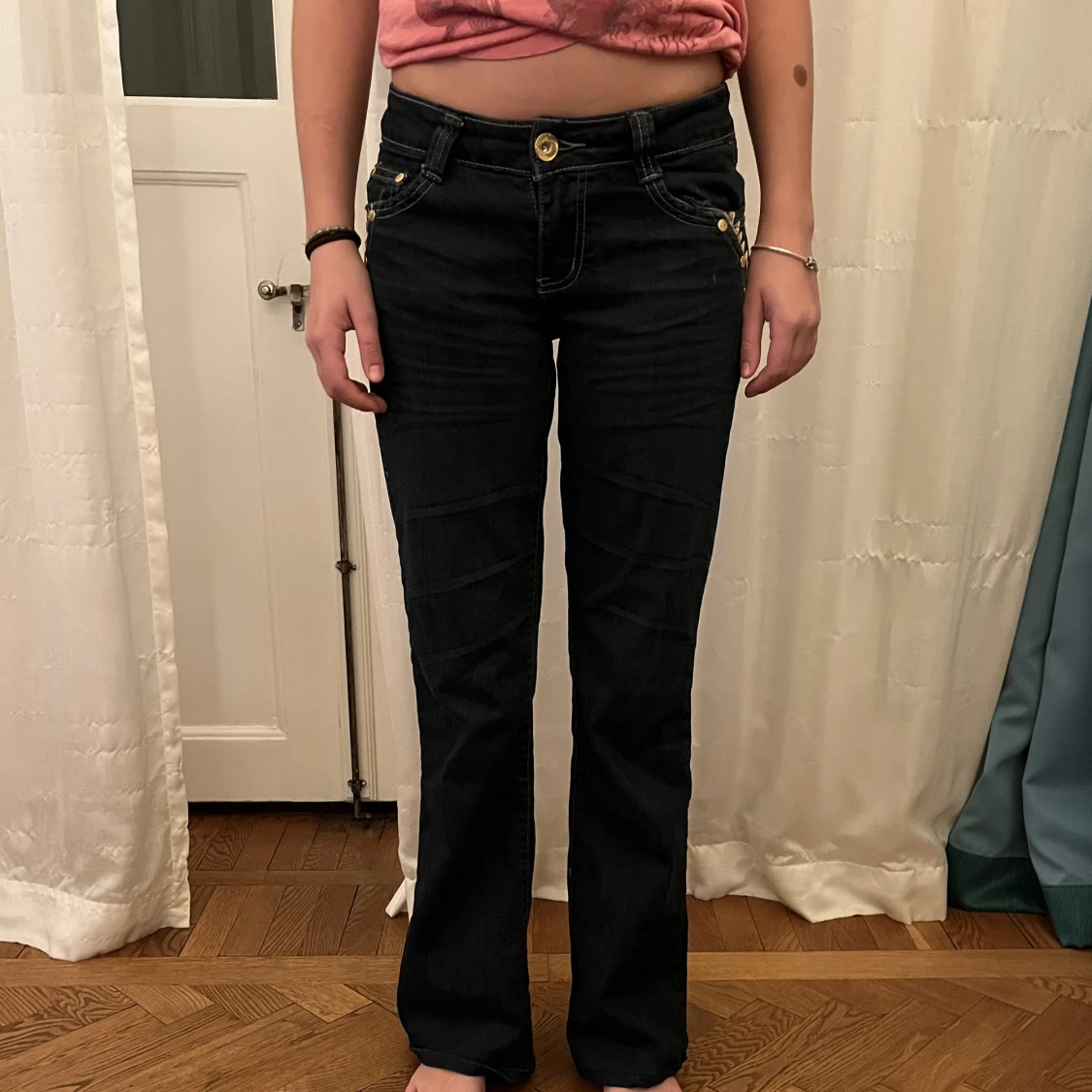 Lågmidjade bootcut jeans - 90