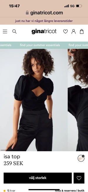 Söker ISA TOPP  - Söker denna från Gina, i storlek s, kan betala bra 