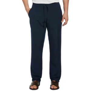 Linnebyxor - Mörkblåa linnebyxor från Cubavera. Straight fit. Helt oanvända.