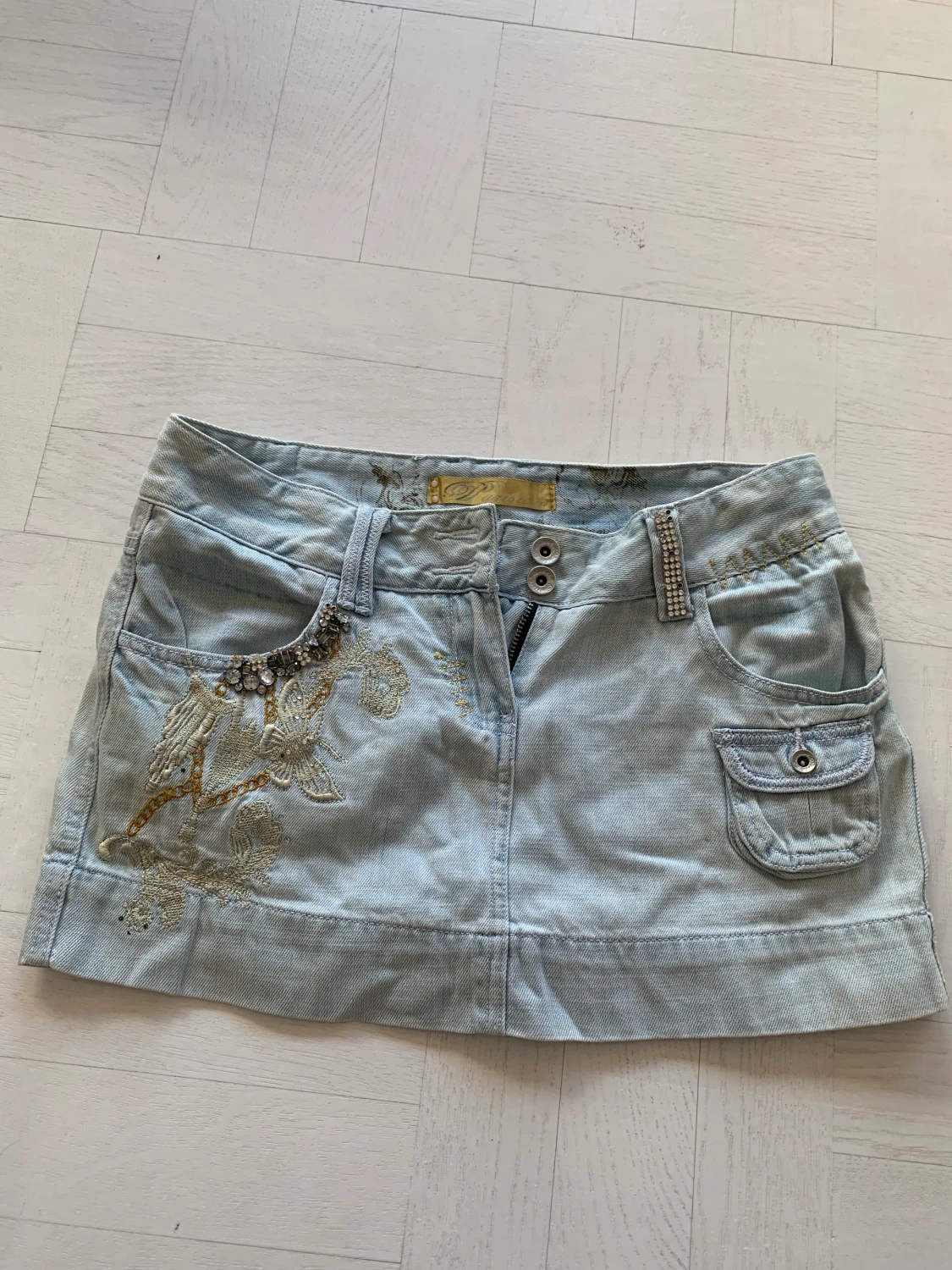 Lågmidjad jeanskjol🤌 - 90