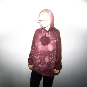 Hoodie - Blekt hoodie strl L 