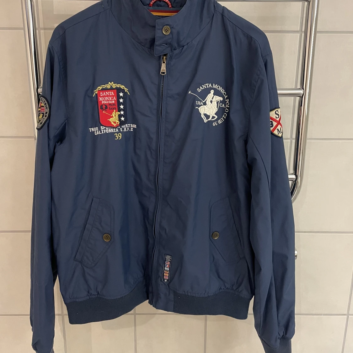 Santa Monica polo club jacka marinblå L