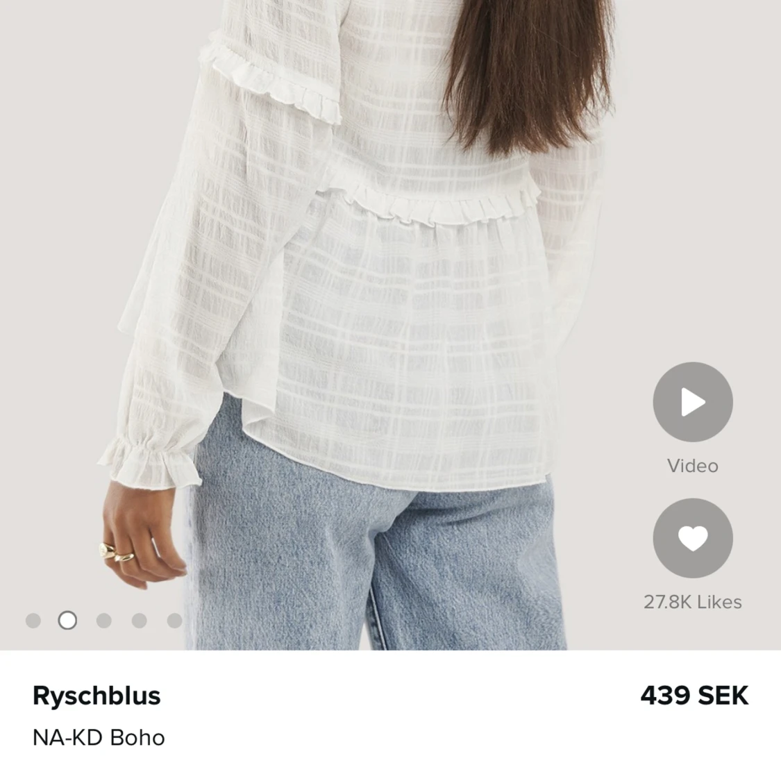 Gullig blus NAKD - 91