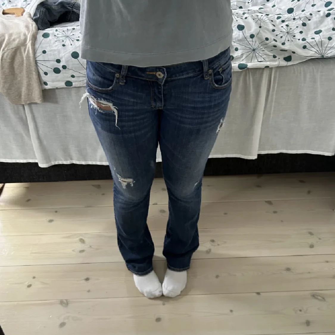 Lågmidjade jeans