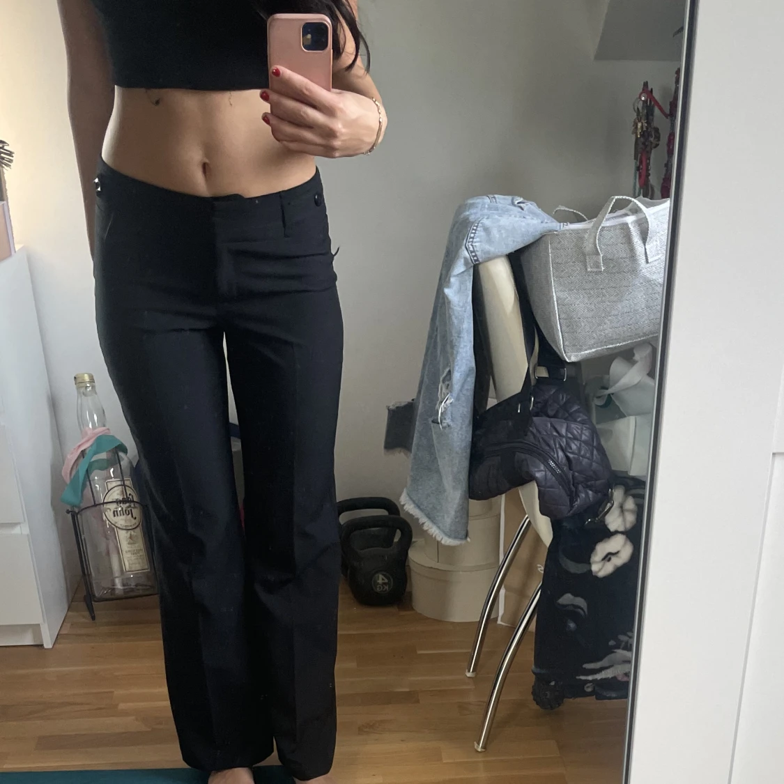 Lågmidjade kostym byxor  - 90