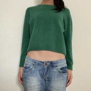 Stickad tröja - Jättefin grön stickad tröja! Strl xs! Bra skick