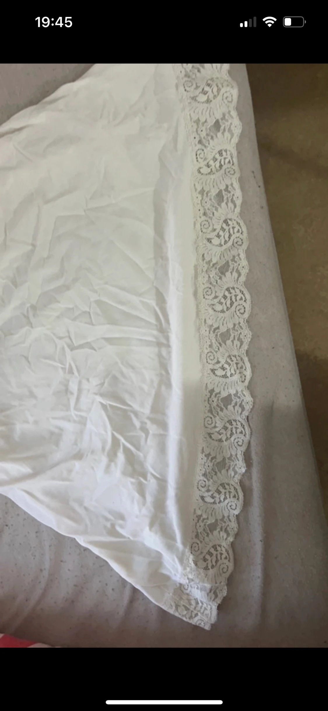 Vit nattlinne/klänning  - 90