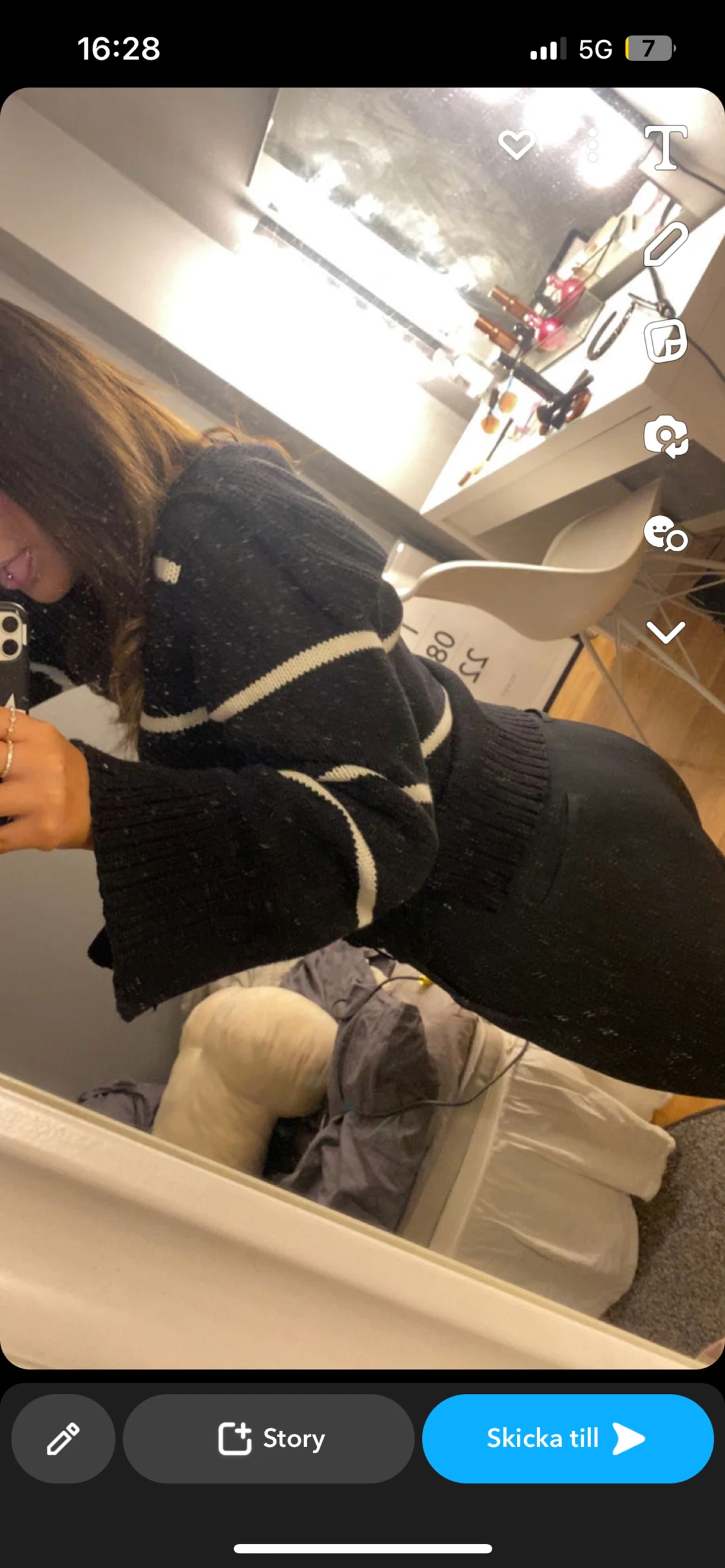 Stickad tröja  - 90