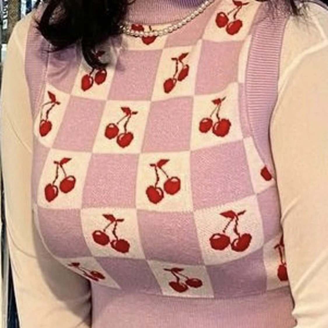 Väst med körsbär  - 90