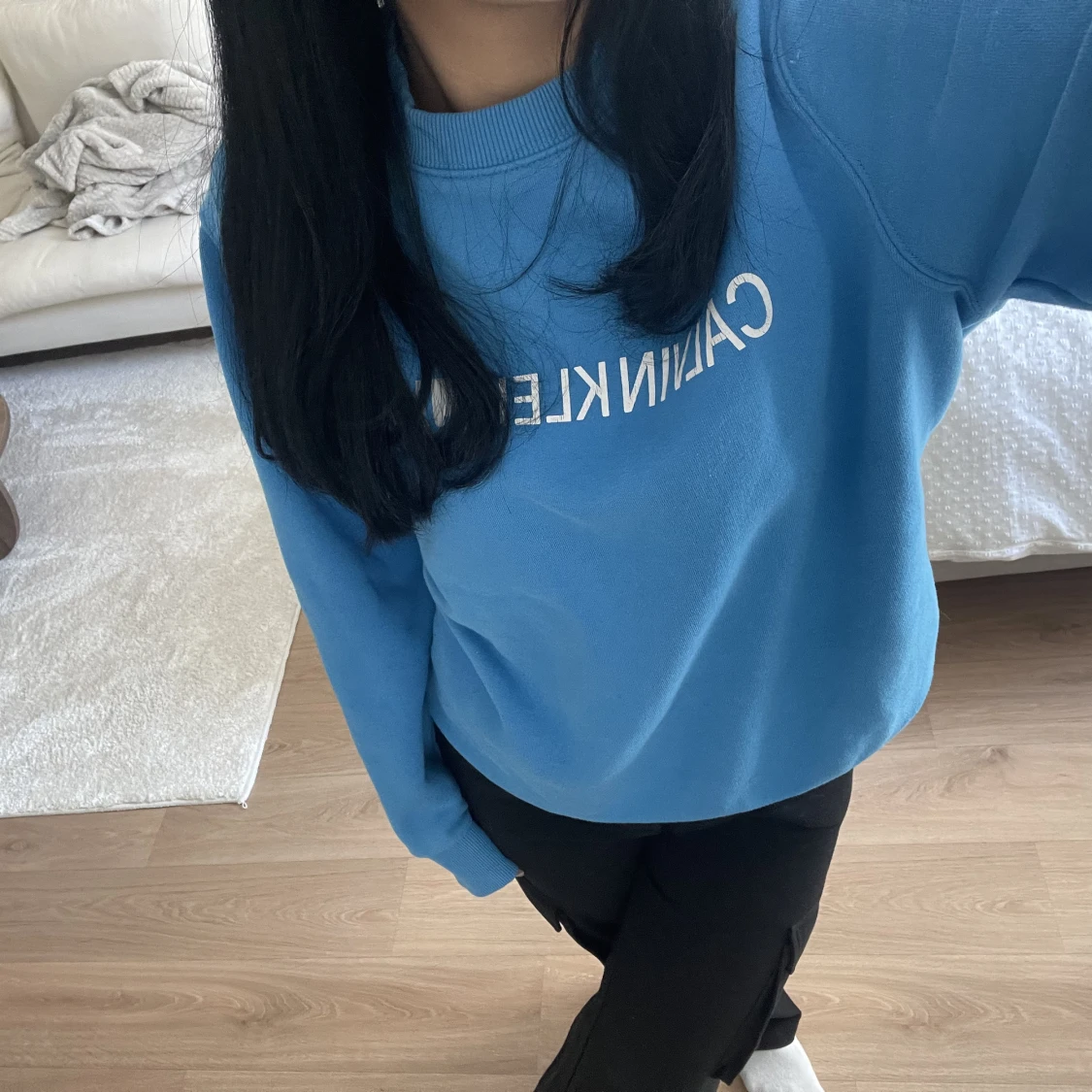 Blå tröja från Calvin Klein  - 90