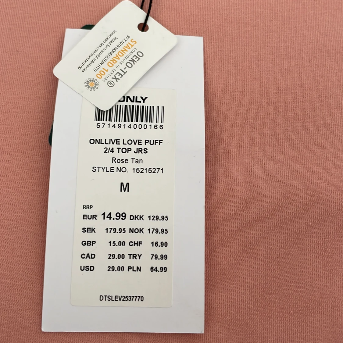 Helt oanvänd söt rosa topp. - 90