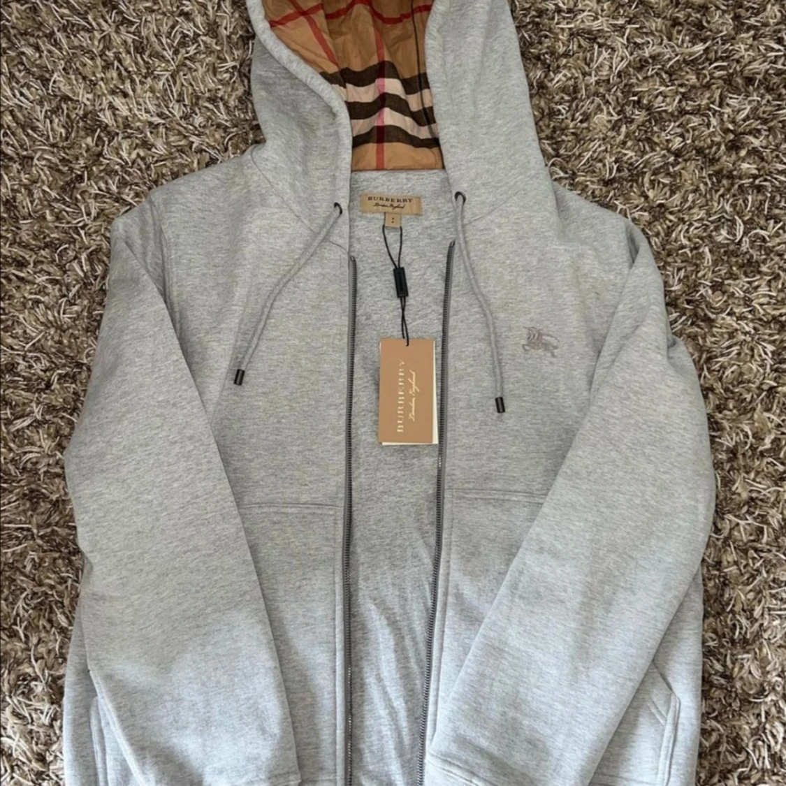 Burberry zip hoodie 