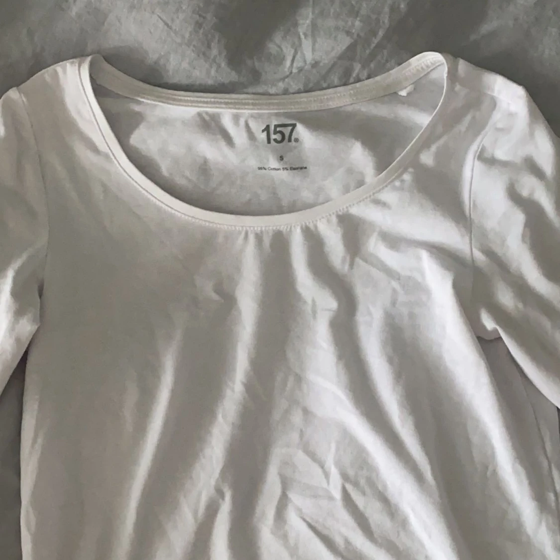 Vit långärmad tröja  - 91