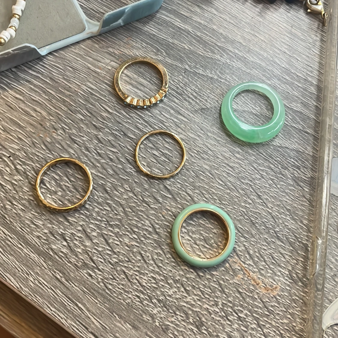 Guld ringar 5 pack - 91